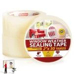 Transparent Window Weather Sealing Tape 2 X30YDS No Residue Free Shipping New. Price: $44.95.
