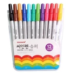 Monami Felt Tip Sign Pen Super Marker For Art Drawing Coloring 12 Colors New. Price: $17.99.