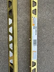 Schluter System 5/8" Tile Edging Trim - Brass. 2 X Feet Pieces New. Price: $49.50.