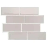 Smart Tiles Metro Cassandra Grey 11.5 X 8.3 Vinyl Peel Stick 4-PK New. Price: $19.95.