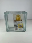Mulia 8" X 3" Clear Hollow Craft And Cor Glass Block Pattern New. Price: $15.00.