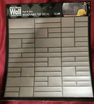 Main Creations Brushed Silver Tiles Peel Stick 8IN Art Wall Backsplash New. Price: $6.00.