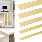 Copgge 16FT Gold Wall Trim Molding Stainless Steel 16.4FT X 1.2 In, New. Price: $30.29.