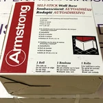 New Old Stock Armstrong Gray Vinyl Floor 4"WALL Base 20'SELF-STICK Roll Solarian. Price: $10.49.