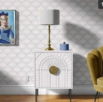 Artemis & Apollo Double-roll Geometric Peel Stick Wallpaper Deco Pattern New. Price: $50.00.