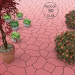Pure Garden 30PACK Polypropylene Interlocking Patio Deck Tiles Weather-resistant New. Price: $130.60.