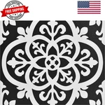 Black Gothic Peel & Stick Floor Tiles, FP2475 New. Price: $35.99.