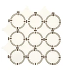 Marble Mosaic Sheet 12" Honed Daltile Rain Stratus White Natural Stone Open. Price: $245.00.