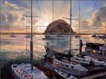 Morro Bay Tile Backsplash Nenad Mirkovich Sailboat Art Mural NMA055 New. Price: $235.00.