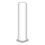 Emser Tile F72PERS-0106PRCO Perspective Pure 1" X 6" Cove Base White New. Price: $21.63.