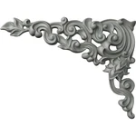 Ekena Millwork 11 3/4"W X 15 3/4"H 3/8"P Kinsley Onlay, Left New. Price: $45.32.