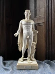 Vintage Cast Marble Sculpture Of Greek God Apollo Used. Price: $85.00.
