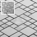 Brushed Nickel Stainless Steel Square Metal Mosaic Tile Kitchen Bath Backsplash New. Price: $102.45.
