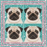 Hometitute 10PCS 12X12 Pug Dog Cartoon Face Inch, Multicolor New. Price: $21.99.