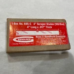 Gundlach 695-C 4" Scraper Blades .017", 100 Box New. Price: $21.99.