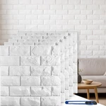 30 Pcs 3D Panels, White Brick Printable Wallpaper Stick And New. Price: $54.17.