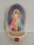 Christian Brands Jesus Divine Mercy Holy Water Font Resin Made Italy Pre-owned. Price: $25.00.