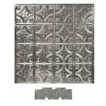 5 Pack Kit 24" X 100% Tin Nailup Ceiling Tiles Pattern #3 Stainless Unfi New. Price: $68.90.