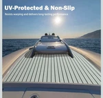 Icoop Boat Flooring Gray W/ Black Seam Lines 5.17 Sq.ft. (47.2"X15.8") New. Price: $19.95.