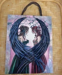 Sisters Amy Brown Ceramic Tile Wall Art Fairy Whimsy Sapphic Lovers Fantasy Used. Price: $39.99.