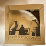 3 Fired Earth Ceramics Handcrafted Porcelain Corner Shelf Bone Bathroom Open. Price: $35.00.