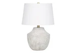 Table Lamp 20 In Cream Concrete Base With Ivory Shade New. Price: $110.20.