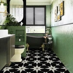 Romdeco 20-PCS Black 11.8"X11.8" Peel & Stick Vinyl Floor Tile Waterproof New. Price: $59.65.