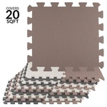 Stalwart Pack Eva Foam Floor Tiles Play Mat, 20SQFT Exercise New. Price: $33.99.