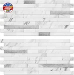 Auliget Faux Stone Peel And Stick Backsplash, Pvc Mixed Metal Wall Tiles New. Price: $9.70.