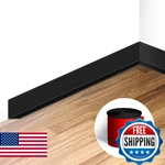 Flexible 3IN Baseboard Molding Vinyl Wall Self Adhesive 66FT Black New. Price: $84.23.
