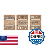 Elements Light Wood Plank Wall Plaques Galvanized Metal Sentiments Set Of 3 New. Price: $35.36.
