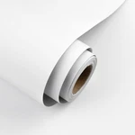 Uooar White Peel And Stick Wallpaper 15.7"X1180" Solid Colour Contact Mode New. Price: $129.87.