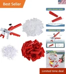 Tile Leveling SYSTEM-500 Pcs 1/8INCH Spacers + 150 Wedges P... New. Price: $73.11.