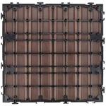 Square Deck Wood Tiles In Brown Canyon 6 Pack New. Price: $69.19.