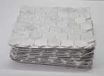 Lot Of 10 Msi Carrara White 2" Hexagon Honed Marble Mesh Mounted Mosaic Tiles New. Price: $121.99.