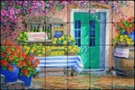 Limoncello Stone Tile Backsplash Mikki Senkarik Tuscan Art Mural MSA310 New. Price: $279.95.