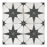 The Tiles Plaza Encaustic Peel And Stick Backsplash, Black Star Patterned Vin... New. Price: $90.71.