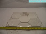 QTY=10: Msi Arabescato Venato White Hexagon 9.96"X 13" Honed Marble Mosaic Floor Open. Price: $144.51.