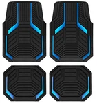 Pic Auto Heavy Duty Rubber Floor Mats, Blue Aluminum Film Car Set, Front... New. Price: $84.89.