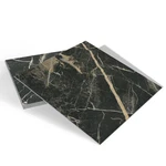 Wallderful Marble Peel And Stick Floor Tile Black 12"X12"X0.06", Gold New. Price: $18.69.
