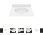 Swanstone Solid Surface Vanity Top 25" X 22.5" W/ Composite Stain Resistant New. Price: $222.99.