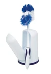 Cobalt Blue Toilet Brush With Holder Durable Bristles Easy Clean Made In Usa New. Price: $27.89.