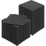 Vevor Interlocking 50PCS Black, Drainage Tiles 12" X Splicing, Soft Pvc New. Price: $89.15.