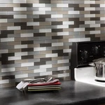 Aspect Peel And Stick Matted Glass Backsplash (3 Pack) New. Price: $19.99.