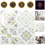 Glossy Adhesive Tiles - 5 Pack Of 9"X9" Peel And Stick Backsplash For Easy Decor New. Price: $58.99.