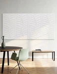 Decorative Acoustic Panels For Walls, Ceilings & 4 Pack-large Leaf-white New. Price: $158.21.