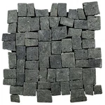 Cruz Bay Studio XQ3R Block Mosaic - 11" Pebble And Rock Black Basalt New. Price: $105.03.