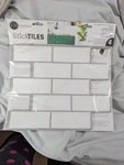 Roommates 10.5" X White Subway Peeln'stick Tiles (set 4 Sheets) Brand New. Price: $14.99.