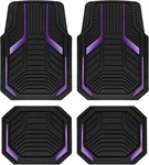 Pic Auto Heavy Duty Rubber Floor Mats, Purple Aluminum Film Car New. Price: $61.57.