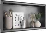 Gunmetal Gray 24" X 12" Stainless Steel Shower Niche - Easy Install, No Tile Nee New. Price: $166.99.